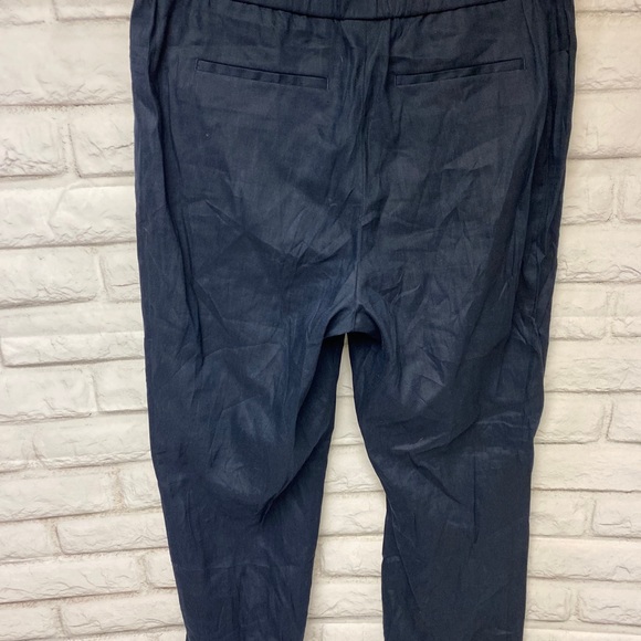 BNWT J.Jill Linen Pant Blue Medium elastic waist - Picture 7 of 7